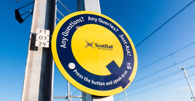 Blue and yellow help points 