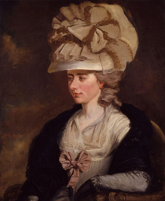 Portrait of novelist, playwright & memoirist Frances 'Fanny' Burney (1752-1840), aka Madame d’Arblay by Edward Francis Burney