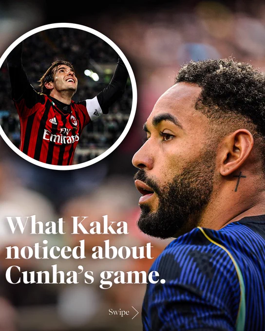 What Kaka noticed about Cunha's game.