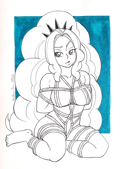 Huevember Pinup Equestria Girls 2022 Shibari Adagio Dazzle 