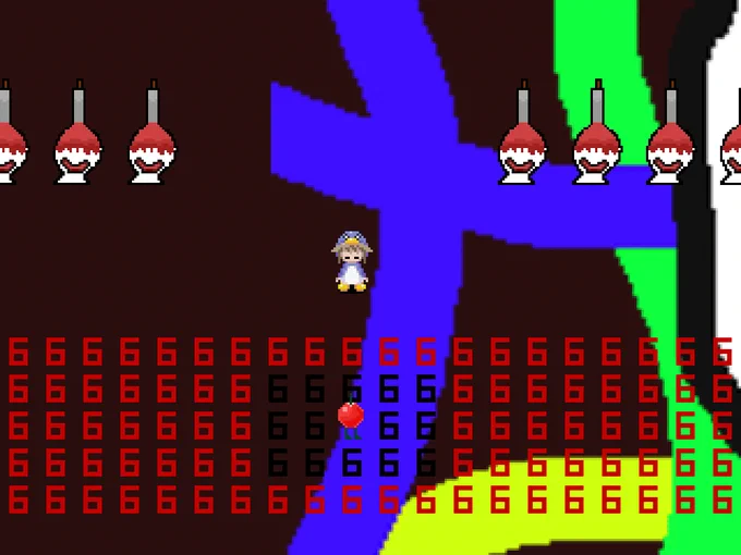 fangame: Yume 2kki (2007) location: haunted head world