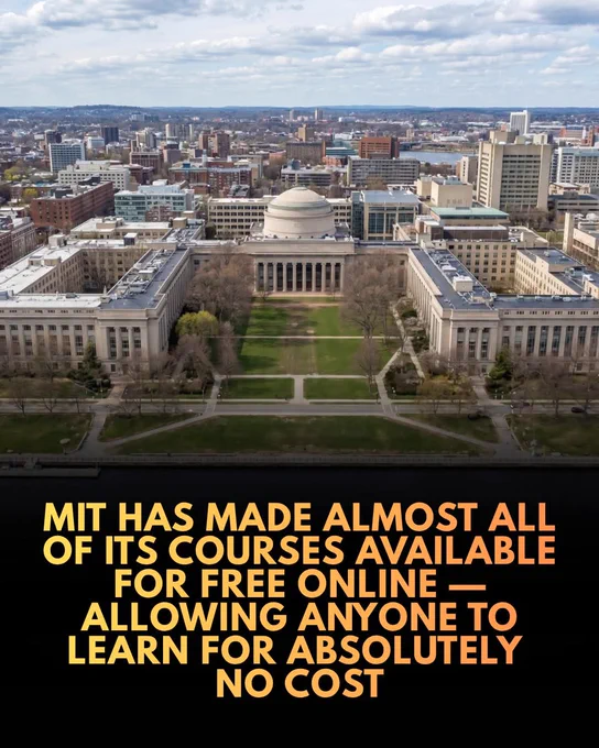 A world-class education is now completely free — MIT has opened its entire vault of more than 2,500 courses to the public online.

With total student loan debt in the United States surpassing $1.7 trillion, these free educational platforms provide a crucial, debt-free alternative for Americans looking to acquire high-income skills in tech and business.

For decades, an elite college education was reserved for a select few who could afford staggering tuition fees or secure highly competitive admissions. Today, the Massachusetts Institute of Technology is tearing down those barriers by offering virtually its entire curriculum—spanning over 2,500 courses—entirely for free online. 

Through its ground-breaking OpenCourseWare platform, anyone can access complete course materials, including lecture notes, homework assignments, exams, and even streaming video lectures from world-renowned professors. 
