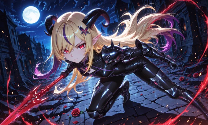 SFW. AI Illustration. AI Generated Artwork. No Nudity. No Suggestive Intent. No Gore. No Violent Intent. Completely Safe. Original Character aged 18 or older. My Original Background: Demon Lord Ruins of Shadows. Ascension - Lancer. Demon Spawn of Pride. Daughter of Lucifer(Superbia/Pride). 2nd Ascension: The Demonic Sovereign.