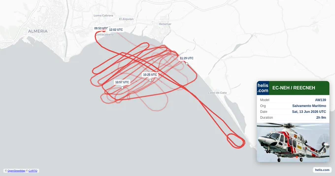 AW139 search and rescue helicopter flight path 