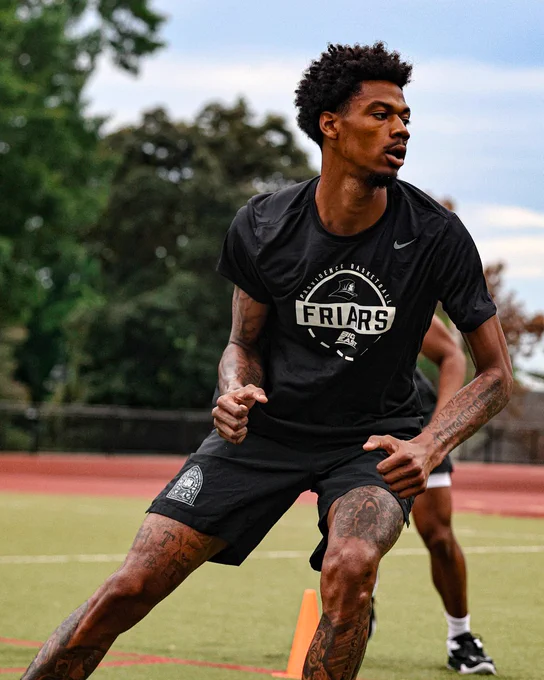 Dink Pate going through an outdoor workout