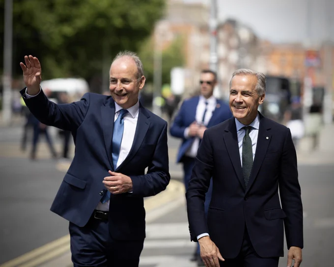 Prime Minister Carney meets with the Taoiseach of Ireland, Micheál Martin, in Dublin, Ireland.