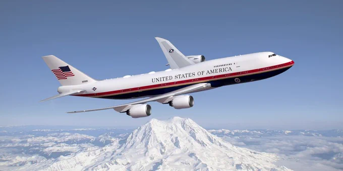 Trump mulls inaugural flight of new Air Force One at Mount Rushmore event