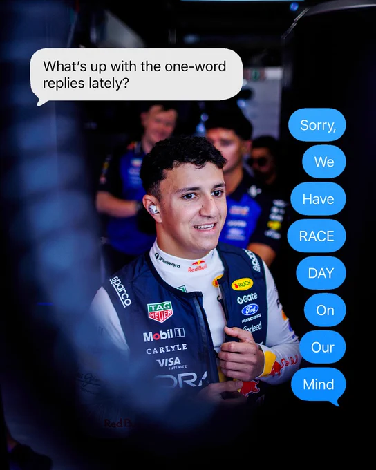 What's up with the one-word replies? -- Image of Isack, smiling in the garage.