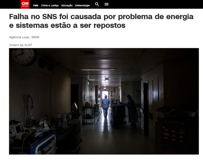 https://cnnportugal.iol.pt/sns/falha-informatica/falha-no-sns-foi-causada-por-problema-de-energia-e-sistemas-estao-a-ser-repostos/20260612/6a2be62ad34e28842c85138b 