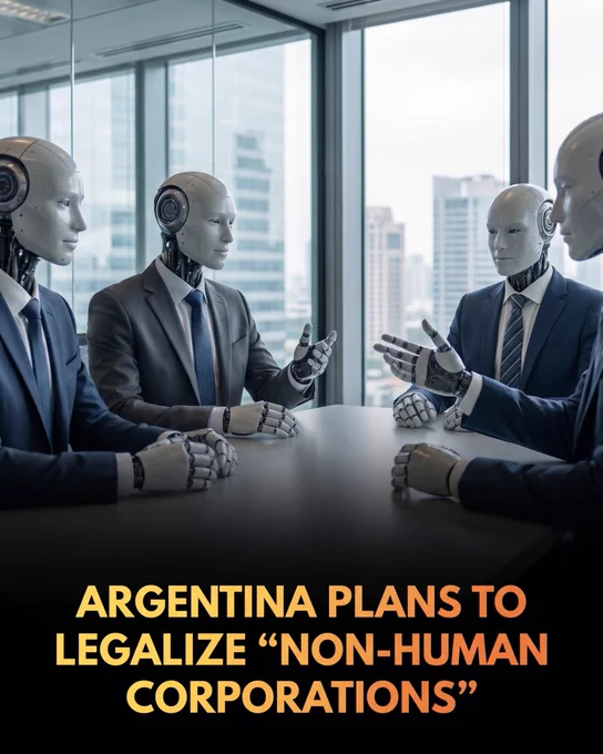In an unprecedented push for deregulation, Argentine President Javier Milei has introduced legislation to permit fully autonomous, AI-operated corporations.

Argentine President Javier Milei has submitted a groundbreaking legislative proposal to Congress that could make Argentina the first nation to legalize "non-human corporations" run entirely by artificial intelligence. Under this proposed legal framework, these entities would be operated autonomously by AI agents or robots, rendering human shareholders completely optional. Promoted in a high-profile Financial Times op-ed, Milei’s radical pitch aims to transform Argentina into a global tax haven for tech giants by keeping AI entirely unregulated, promising a massive leap in productivity by freeing enterprise from the constraints of the human brain.