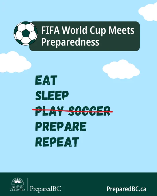Eat, sleep, play soccer, prepare, repeat