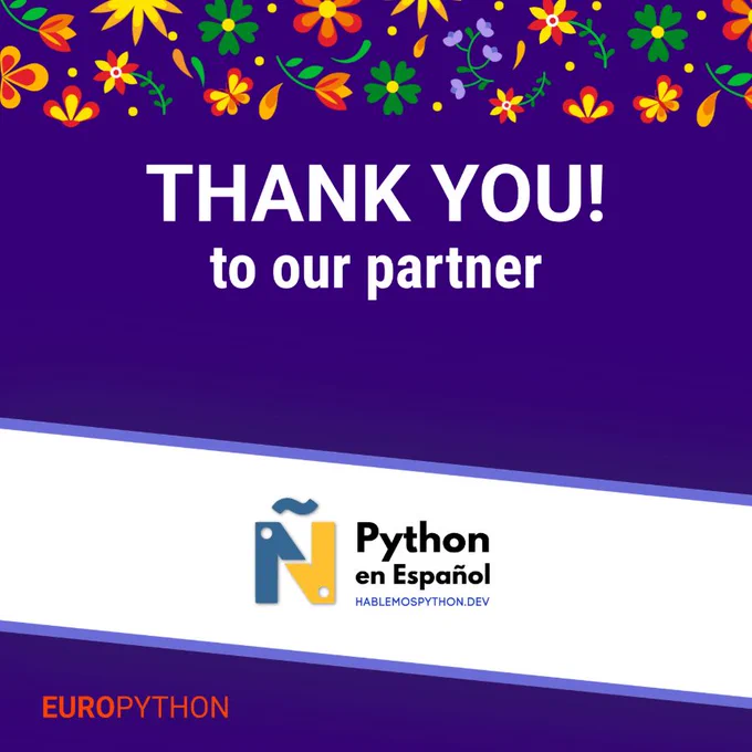 Partner announcement for EuroPython 2026 conference: Python en Español