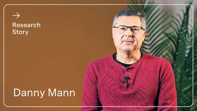 IMAGE: Close-up portrait of Danny Mann, from the University of Manitoba.
