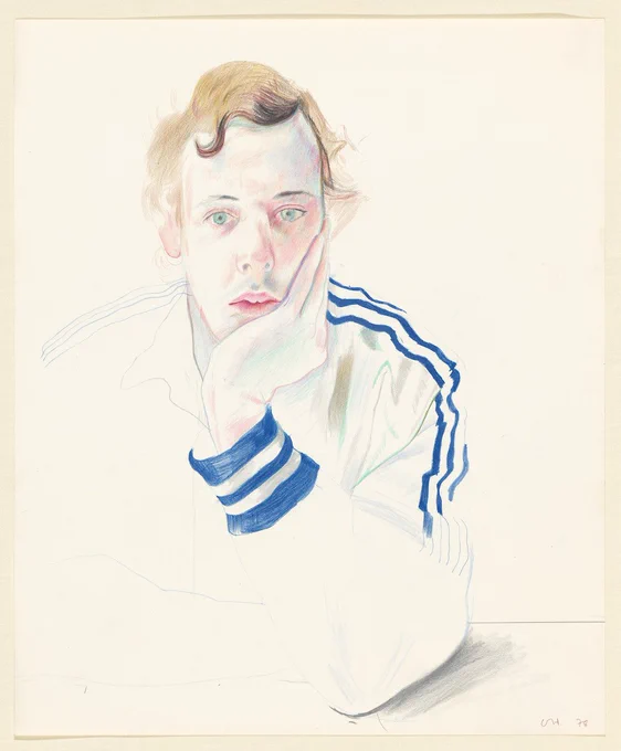 Gregory, 1978, colored pencil on paper