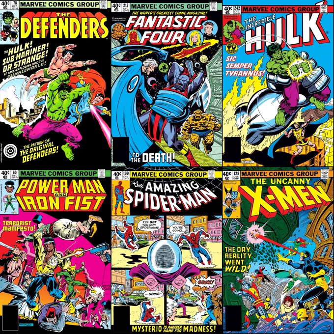 Marvel Comics that were on sale with cover dates of December 1979.