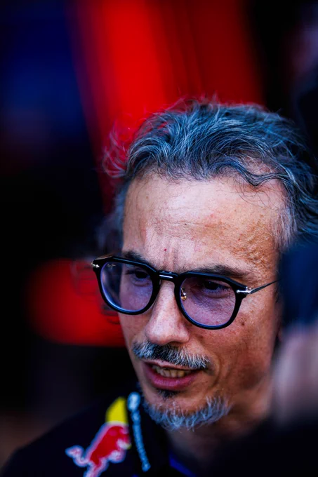 Laurent in the paddock.