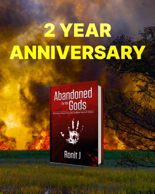 Abandoned by the Gods: 4 Fantasy Shorts From the Godless Land of Adeva by Ronit J

Sign up for Ronit's newsletter and grab the ebook for free. Link in bio. 