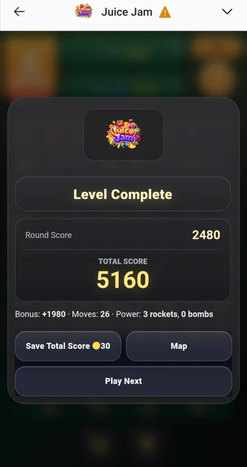 TOTAL SCORE Juice Jam