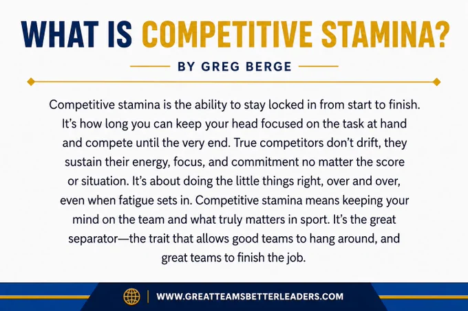Competitive Stamina