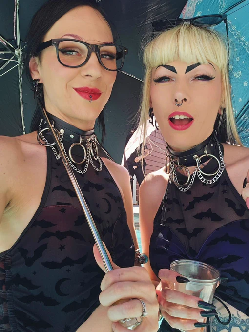 Sarina Havok and Robin Coffins at the 2026 AltStar Awards Pool Party