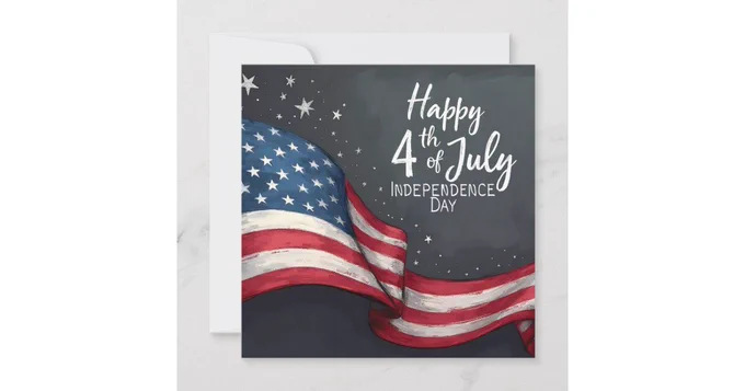 Happy 4th of July Vintage Flag Note Card 🇺🇸

Celebrate Independence Day with a nostalgic design featuring a flowing American flag, hand-lettered style, and textured vintage details. Perfect for patriotic greetings, keepsakes, and heartfelt 4th of July messages.

👉 t.ly/iMFex?i=pd&x=pd

#FourthOfJuly #IndependenceDay #VintageFlag #PatrioticArt #NoteCard #Zazzle #AmericanFlag #USAPride