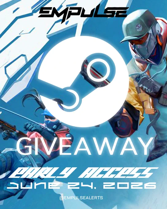 Steam Giveaway for EMPULSE on early access (We are not affiliated with @PlayEMPULSE or @1047Games) This is just our way of saying thanks to the recent support that we've been getting. 