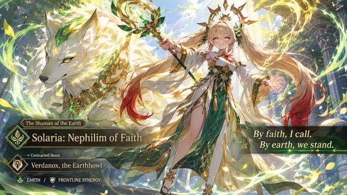 SFW. AI Illustration. AI Generated Artwork. No Nudity. No Suggestive Intent. No Gore. No Violent Intent. Completely Safe. Original Character aged 18 or older. My Original Background: Hero Academy Fae Grasslands. Ascension - Ruler. Nephilim of Faith: Solaria. Daughter of Michael(Fides/Faith). 1st Ascension: The Shaman of the Earth. Summoner(ChatGPT Edition)