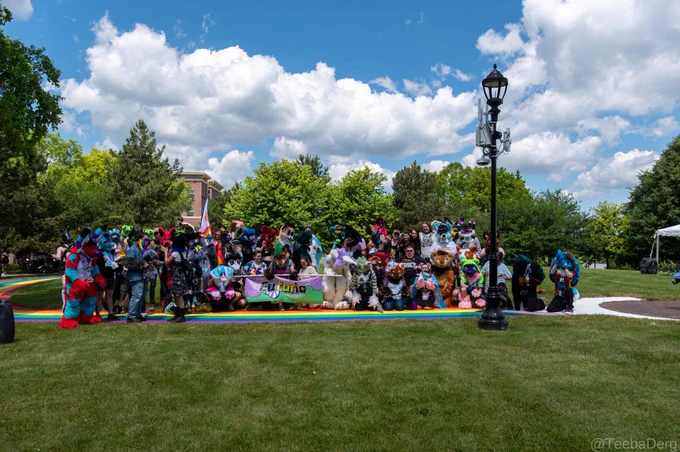 Furries together at CNY Pride