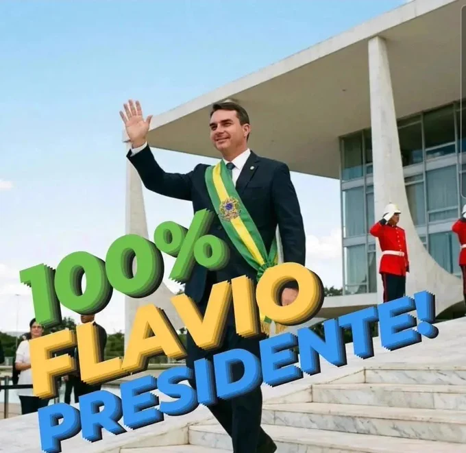 Flávio Bolsonaro já no primeiro turno 