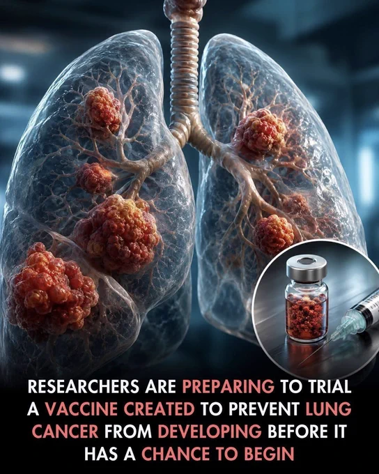 🚨 A VACCINE TO STOP LUNG CANCER BEFORE IT STARTS? 
Scientists are preparing to test a groundbreaking vaccine designed to train the immune system to destroy cells that could become lung cancer. Early research looks promising, raising hopes for a future where cancer is prevented before it even begins.
If successful, this could become one of the biggest medical breakthroughs of our time. 
Source:
National Cancer Institute. Lung cancer prevention research