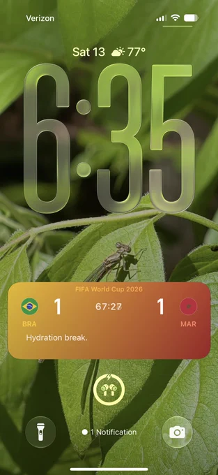 Brazil v Morocco live activity