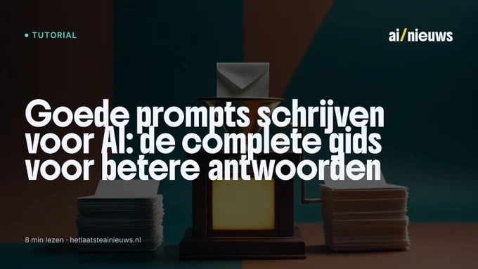 Miniatuur diorama-illustratie bij artikel 'Goede prompts schrijven voor AI: de complete gids voor betere antwoorden