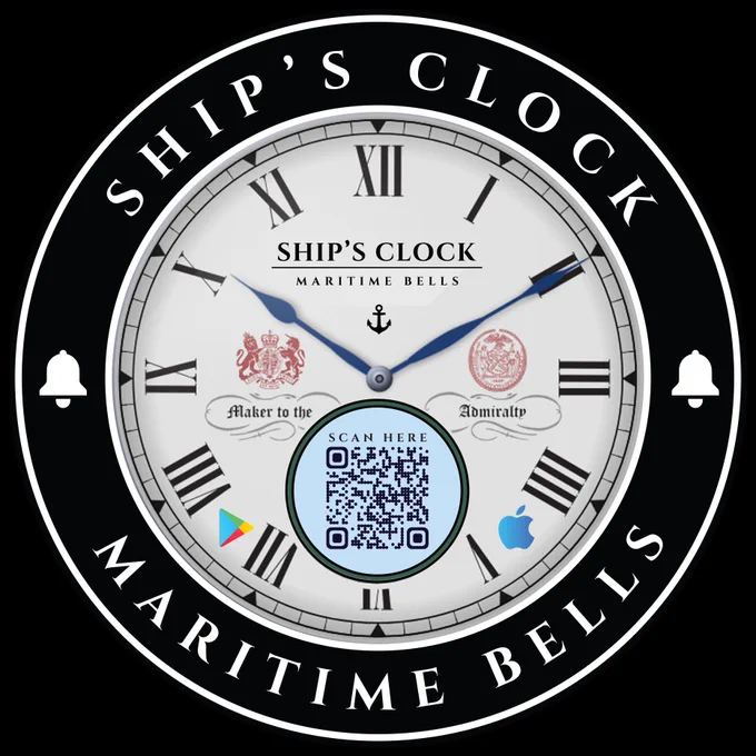 Available for Android & ios: https://binauralbeats.fun/ships-clock/