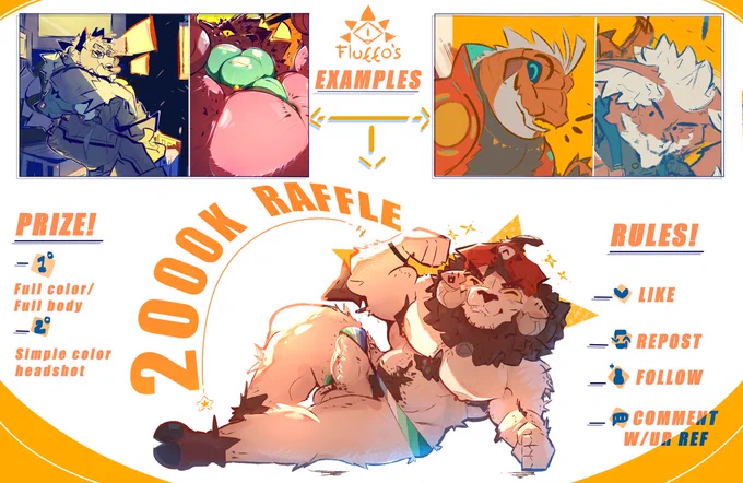 Prizes :

1° Full color/Full body drawing
2° Simple color headshot drawing

Rules:

- Like
-Repost
-Follow
- Comment with the ref of your sona/oc 