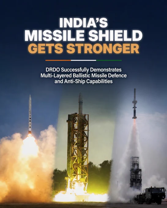 Congratulations to DRDO on another landmark achievement in missile defence technology.