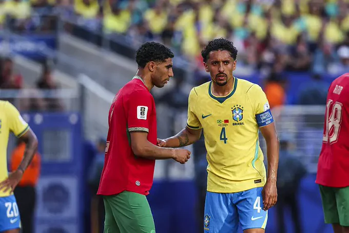 Hakimi vs Marquinhos Brésil/Maroc