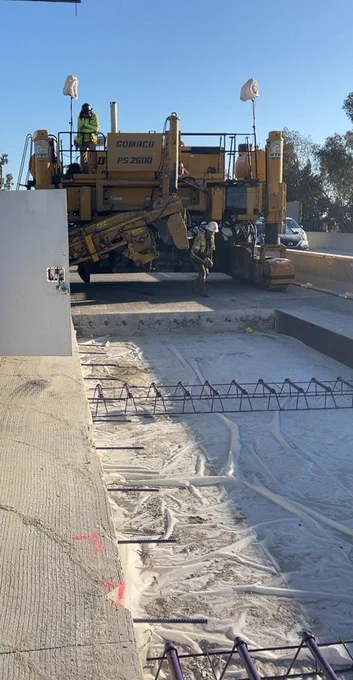 Heavy machinery prepping for final concrete pour tomorrow. 