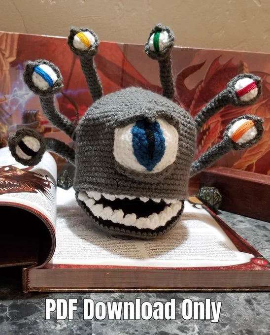 Crochet Beholder Dice Bag