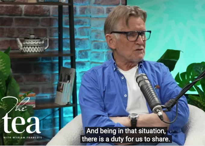 Norwegian physician Dr Mads Gilbert . . . “The Palestinian people, with their heroism and sacrifice, are fighting a struggle for all of us." Image: The Tea screenshot APR