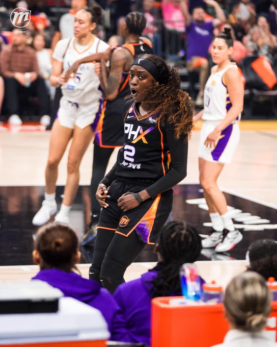 KAHLEAH COPPER REACTION TO SPARKS BENCH.