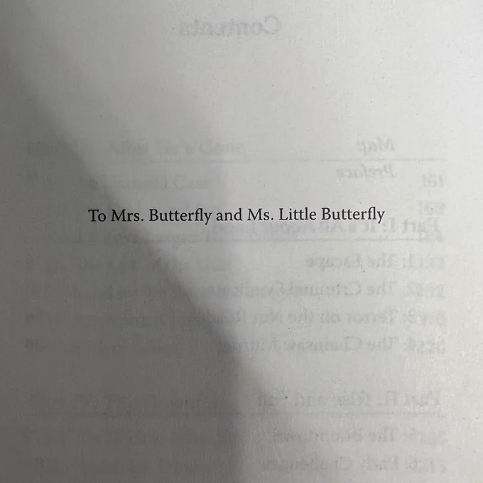 To Mrs. Butterfly and Ms. Little Butterfly