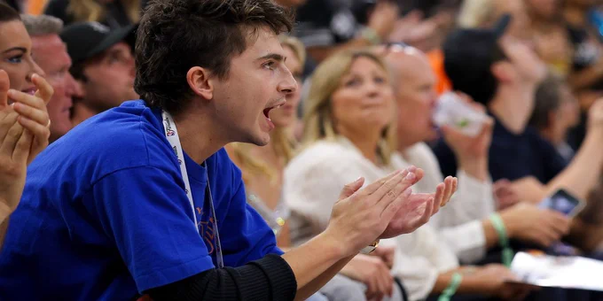 A joyful Timothée Chalamet: 'Way rather' a Knicks NBA Finals win than Oscars