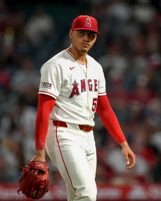 Samy Natera walks off the mound after two scoreless innings.