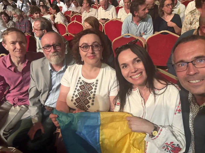 Selfie avec amies ukrainiennes