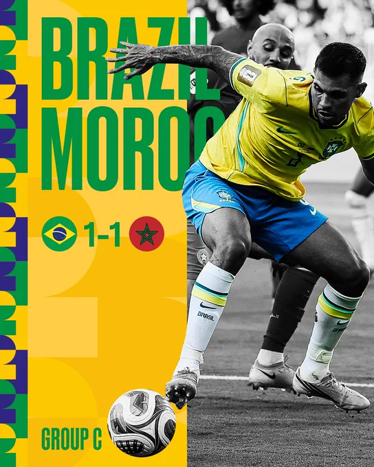 Bruno featured, Brazil 1-1 Morocco.