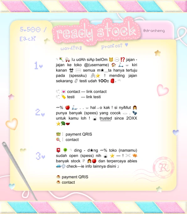 idr 5.5OO / each
