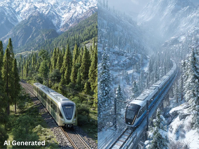  Jammu MetroLite visual representation using AI picture generation