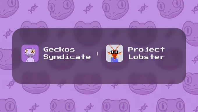 The Raffle poster for Gecko Syndicate and Project Lobster 