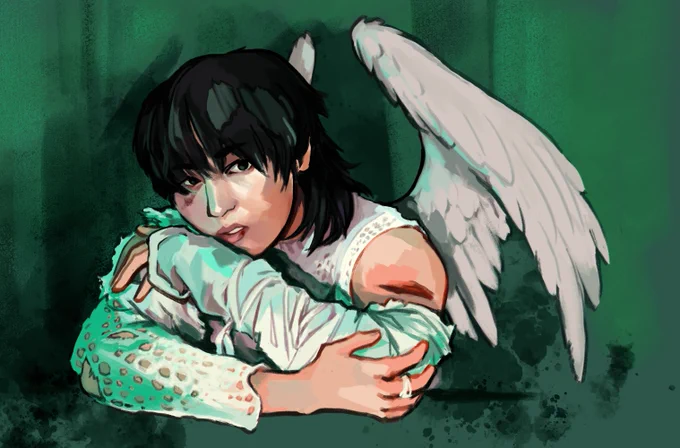 A digital painting of Seungjun from the LOST concept 