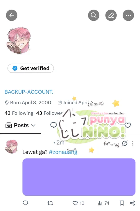 WTS ACC BEKAS BA APRIL Y26 🌱
- Username mulchar, T ratusan receh
- Folls BA selective
- Verif all dom gmail, get all data
- Masuk htmt deres with pic
- Reply no showmore, go green
- SELECTIVE BUYER! 

🌱 50k, avail QRIS. 
⭐ — Order DM @lemoaden.